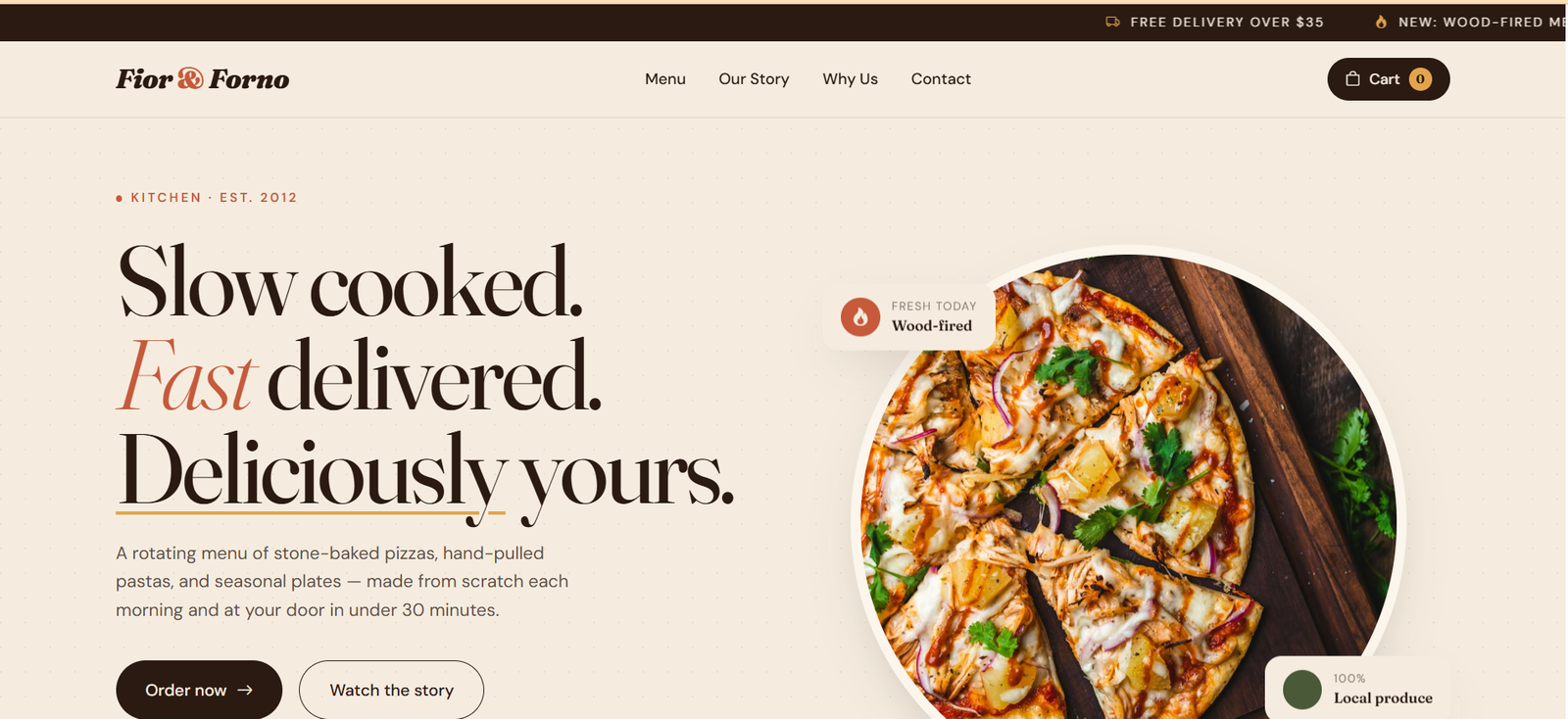 Business website template 1 preview