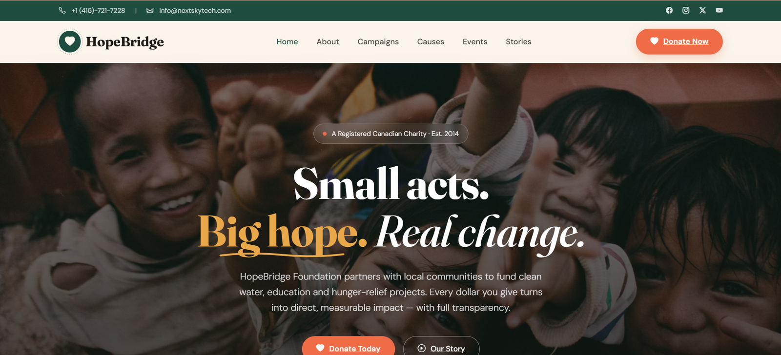 Business website template 4 preview