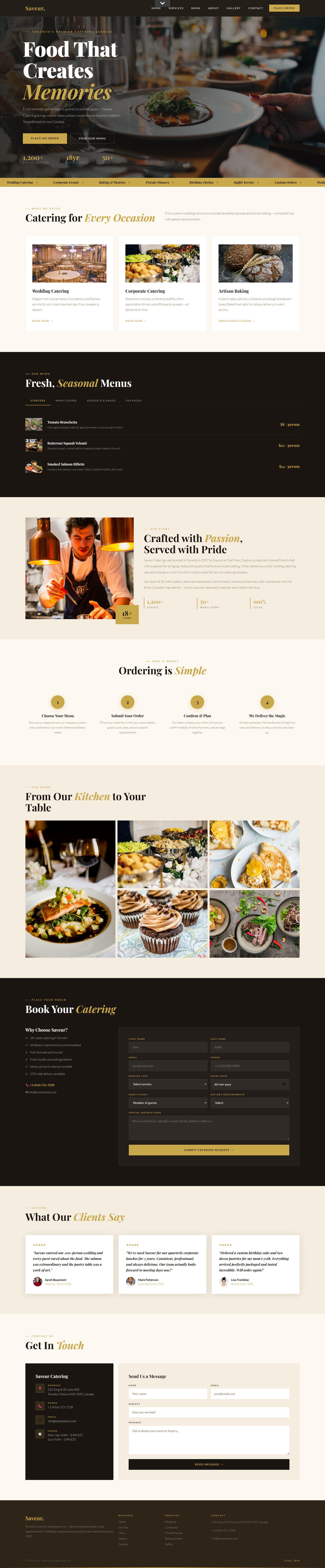Catering 2 tablet view