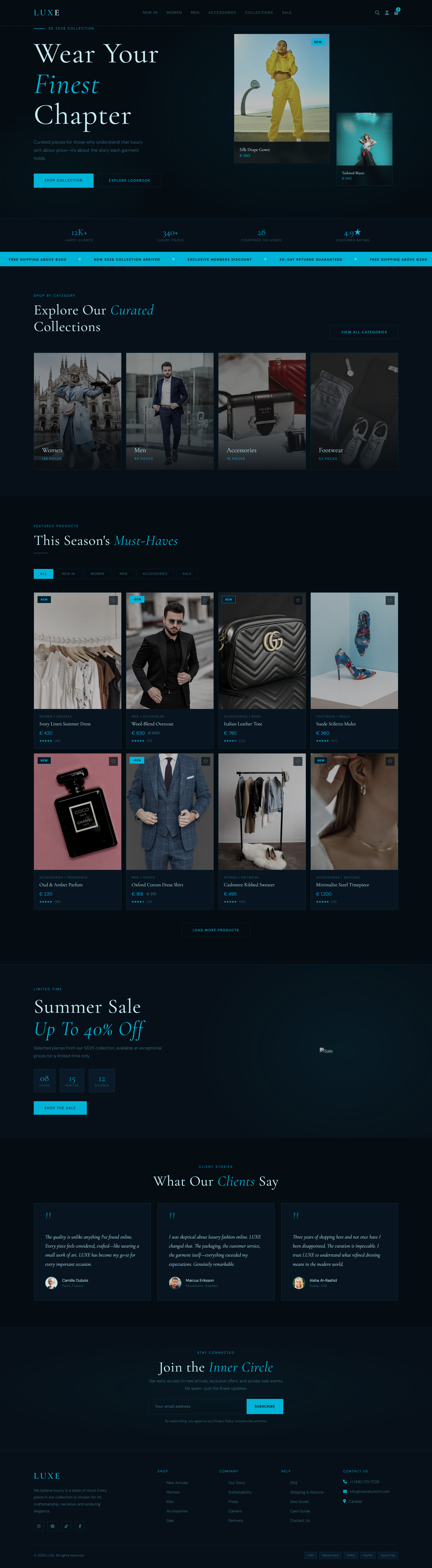 Fashion E-commerce 2 tablet view